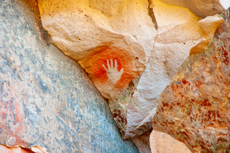 Cave of the Hands - Argentinaの写真素材