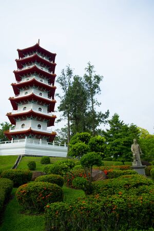 7 Storey Pagoda in Chinese Garden - Singaporeの写真素材
