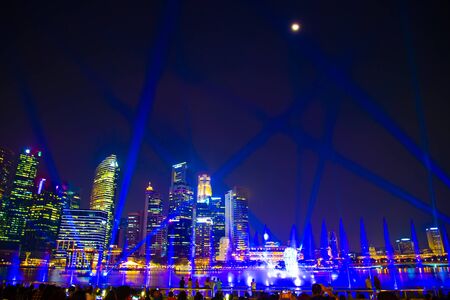 Public Light Show - Singaporeの写真素材