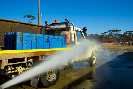Wash Bay Area for Vehiclesの写真素材