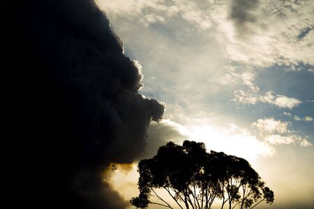 Bush Fires Smoke - Australiaの写真素材