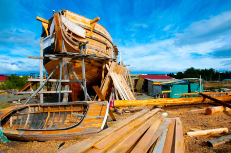 Construction of a Wooden Ship
