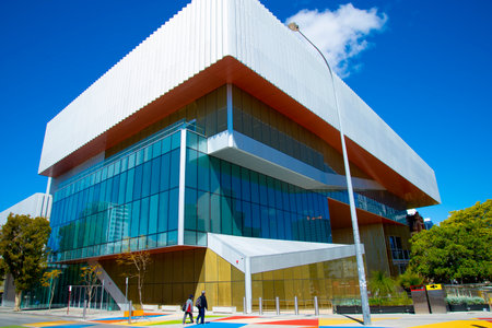 Perth, Australia - September 12, 2020: The Western Australian Boola Bardip Museumのeditorial素材