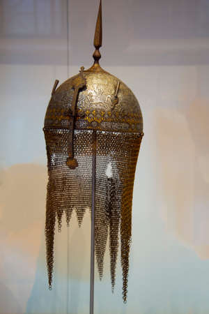 A Persian Steel War Helmetの写真素材