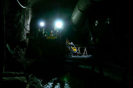 Drill Rig in Underground Mineの写真素材