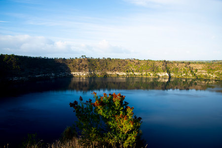 The Blue Lake - Mount Gambier - Australiaの写真素材
