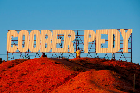 Town of Coober Pedy - Australiaの写真素材