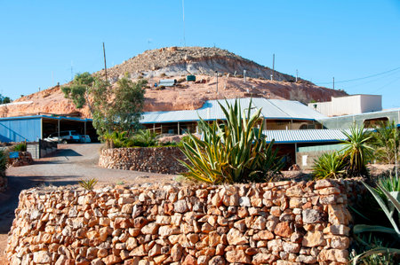 Town of Coober Pedy - Australiaの写真素材