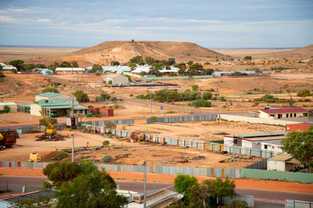 Town of Coober Pedy - Australiaの写真素材
