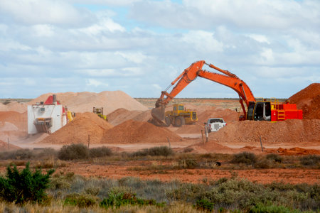 Opal Mining - Coober Pedy - Australiaのeditorial素材