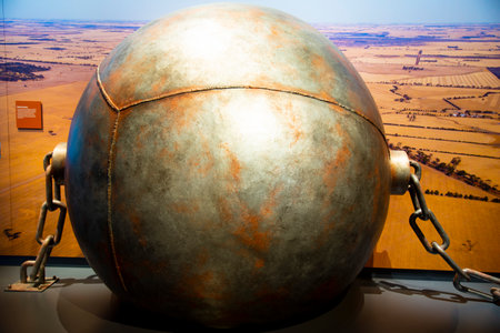 Steel Ball for Land Clearingの写真素材