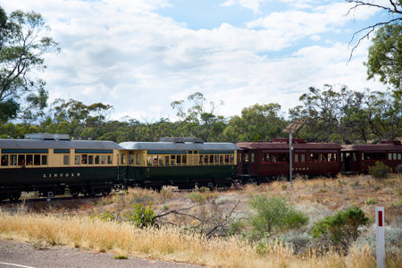 Quorn, Australia - April 24, 2022: Pichi Richi heritage railway operating since 1878のeditorial素材