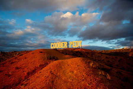 Town of Coober Pedy - Australiaの写真素材