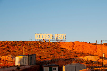 Town of Coober Pedy - Australiaの写真素材