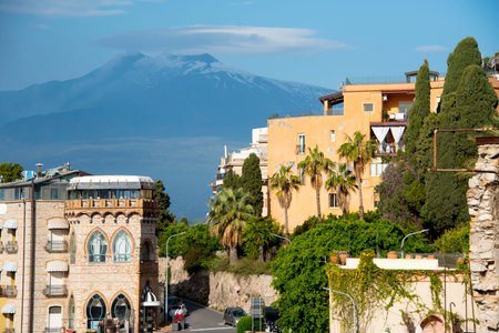 Town of Taormina - Italyの写真素材