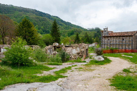 Town of Pescara after Earthquake - Italyの写真素材