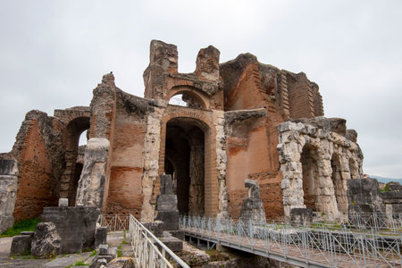 Amphitheatre of Capua in Santa Maria Capua Vetere - Italyの写真素材
