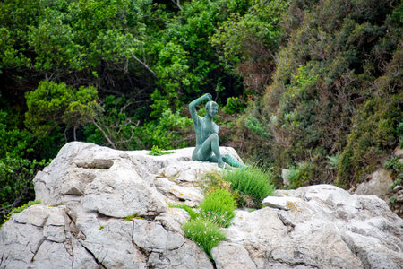 Gennarino Scugnizzo Statue - Capri - Italyの写真素材