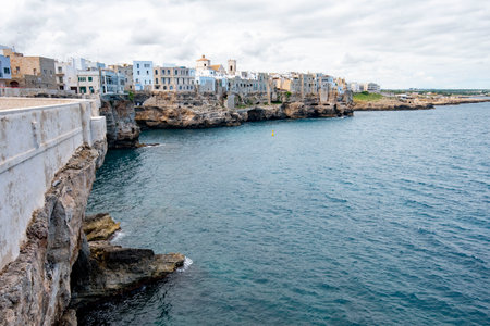 Town of Polignano a Mare - Italyの写真素材