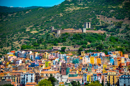 Town of Bosa - Sardinia - Italyの写真素材