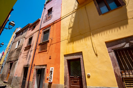 Town of Bosa - Sardinia - Italyの写真素材
