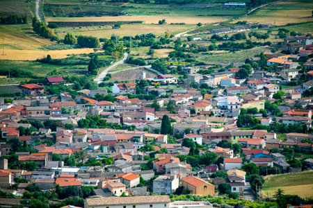 Town of Gergei - Sardinia - Italyの写真素材