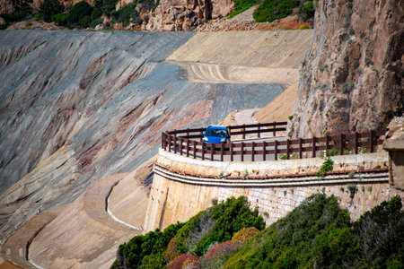 Coast Road SP83 - Sardinia - Italyの写真素材