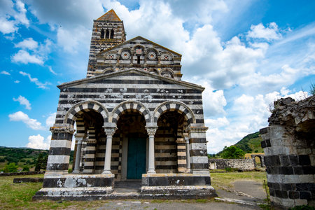 Church of the Holy Trinity Saccargia - Sardinia - Italyの写真素材