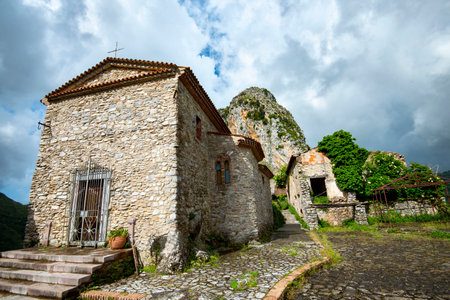 Medieval Village of San Severino di Centola - Italyの写真素材
