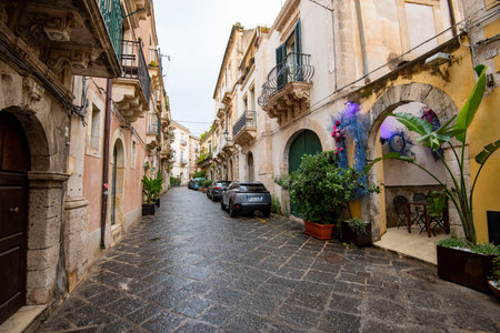 Old Town of Ortigia - Sicily - Italyの写真素材