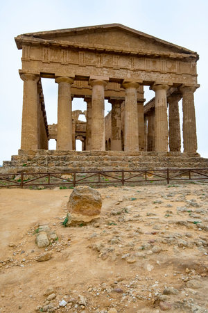 Temple of Concordia - Agrigento - Italyの写真素材