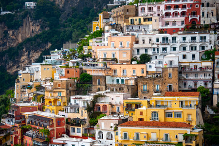 Town of Positano - Italyの写真素材