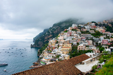 Town of Positano - Italyの写真素材