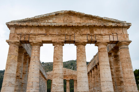 Temple of Segesta - Sicily - Italyの写真素材