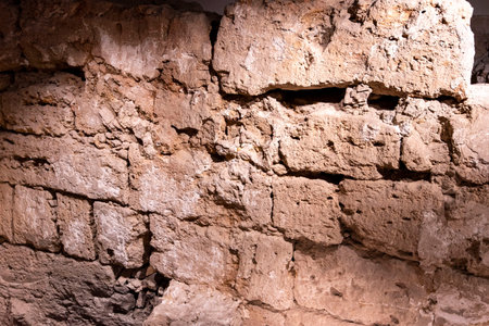 Basement Stone Walls of Phoenician Structure - Palermo - Italy