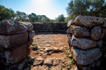 Archaeological Site of Santa Cristina - Sardinia - Italyの写真素材