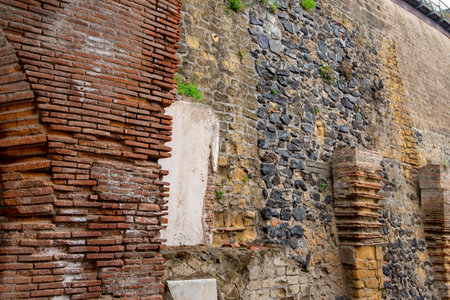Ancient Roman Town of Herculaneum - Italyの写真素材