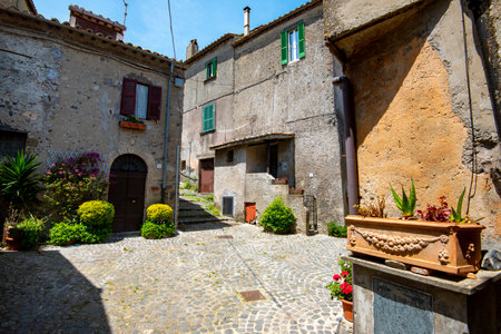 Town of Bracciano - Italyの写真素材