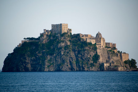 Aragonese Castle of Ischia - Italyの写真素材