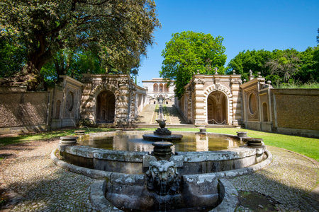 Garden of Farnese - Caprarola - Italyの写真素材
