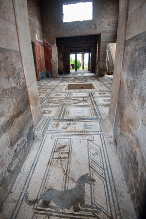 House of the Paquio Proculo - Pompeii - Italyの写真素材