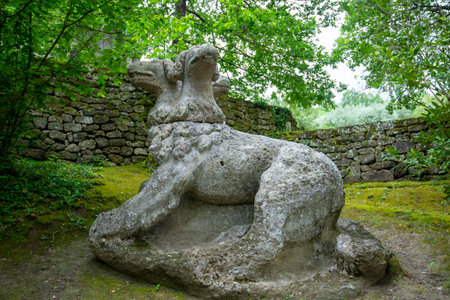 Park of Sacro Bosco - Italyの写真素材