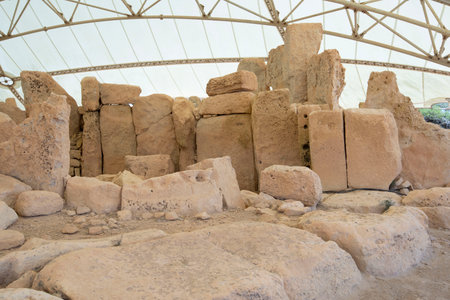 Hagar Qim Temple - Maltaの写真素材
