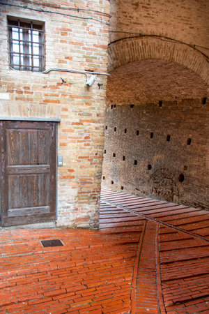 Pedestrian Alley - Urbino - Italyの写真素材