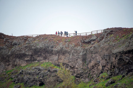 Hiking Trail to the Top of Vesuviusの写真素材