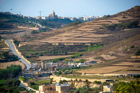 Agricultural Fields on Gozo Island - Maltaの写真素材