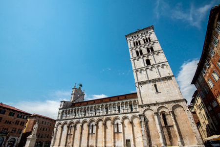 Cathedral of the Assumption of the Blessed Virgin Mary in Luccaの写真素材