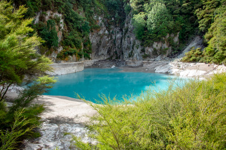 Inferno Crater in Waimangu Volcanic Valley - New Zealandの写真素材