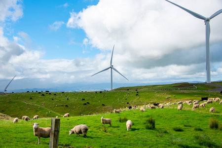 Te Apiti Wind Farm - New Zealandの写真素材