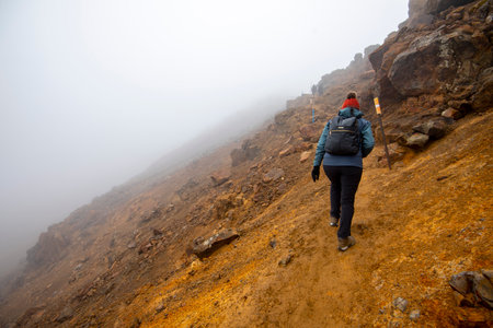 Tongariro Alpine Crossing - New Zealandの写真素材